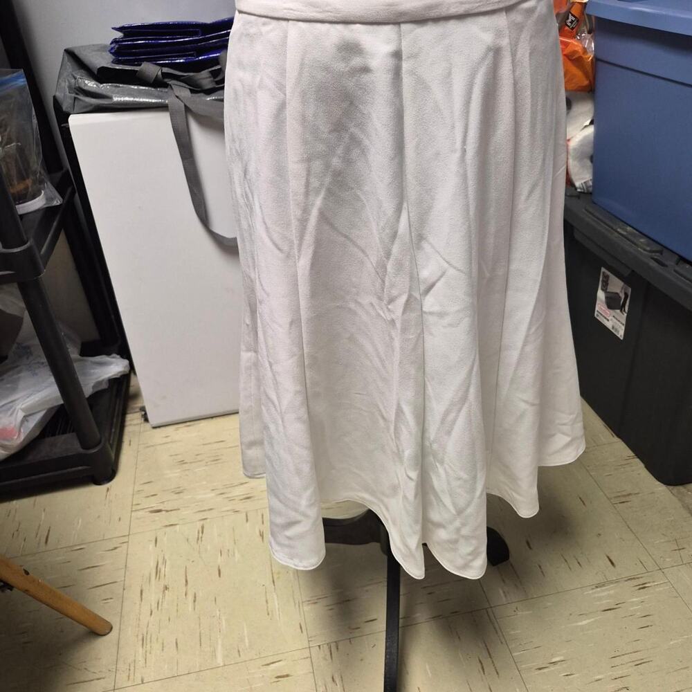 White polyester rayon spandex